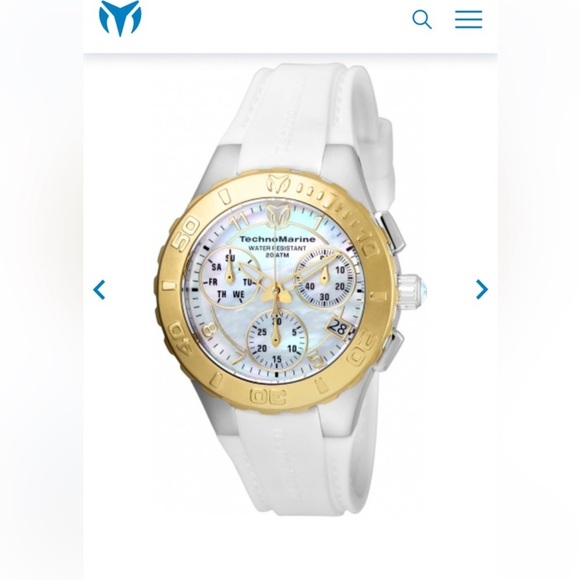 TECHNOMARINE Cruise Lady 40mm Stainless Steel Gold/white - Picture 1 of 13